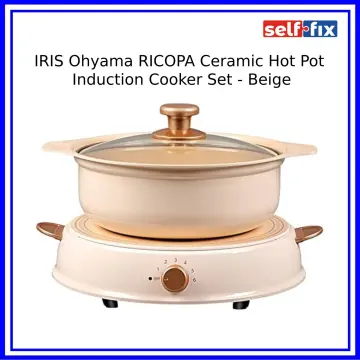 Iris Ohyama Japan Ricopa Induction Non-Stick 24cm Ceramic Pot