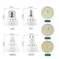 [HOT QQZIWWUJJWG 104] 10X สูง GU10 GU5.3 E27 E14 MR16 2835SMD LED Spotlight Ampoule 9W 12W 15W แสง Bombillas หลอดไฟ220V หลอดไฟ LED