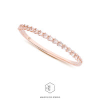 Maison de Jewels - Confetti Bangle  กำไลเงิน ดีไซน์ ออกงาน เพชร CZ โรสโกลด์