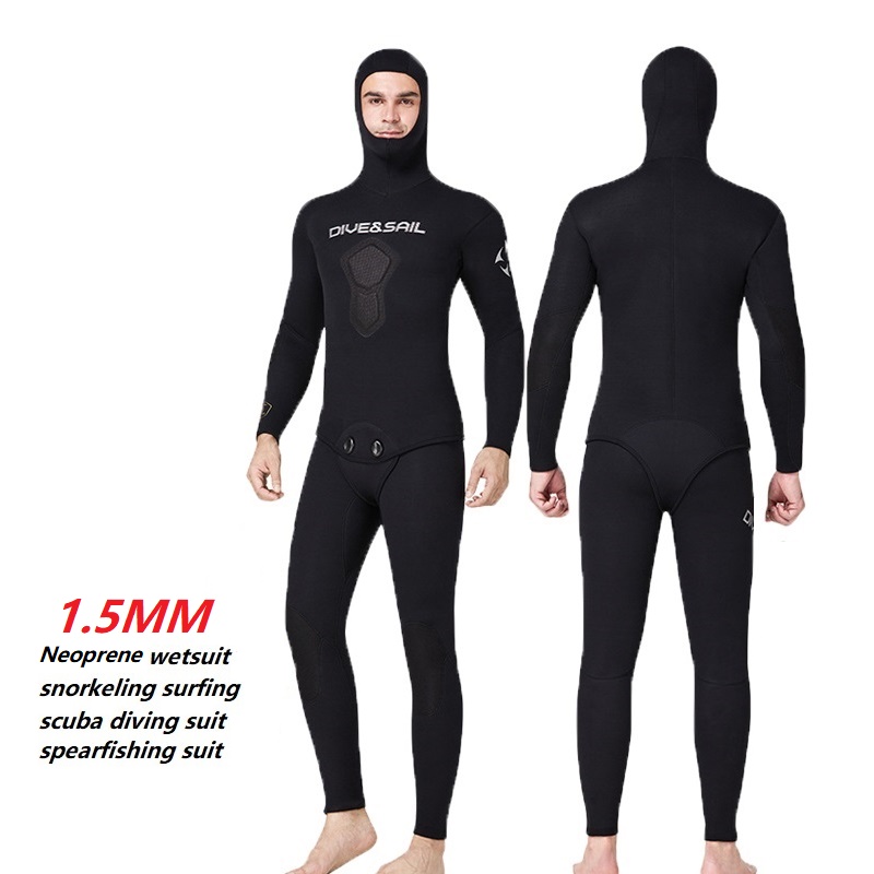 DIVE&SAIL Women 1.5mm One Piece UV Protection Wetsuit for Diving Snorkeling Swimming