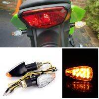 4PCS Motorcycle LED Turn Signals Indicators Blinkers Amber for Kawasaki Ninja 1000 250R 300 500R 650 ZX10R ZX12R Bike Light