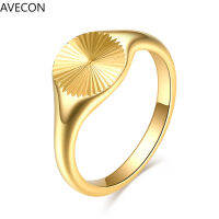 AVECON ยุโรปและอเมริกา INS สไตล์แหวนแฟชั่นเครื่องประดับของขวัญ Electroplated ขัดแหวน