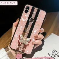 หรูหราสร้างสรรค์กระจกแฟชั่น3D ฝังผีเสื้อกรณีโทรศัพท์สำหรับ IPhoneXR XS MAX 11 12 13 14Pro Max ปก iPhone 7 8บวกกรณี