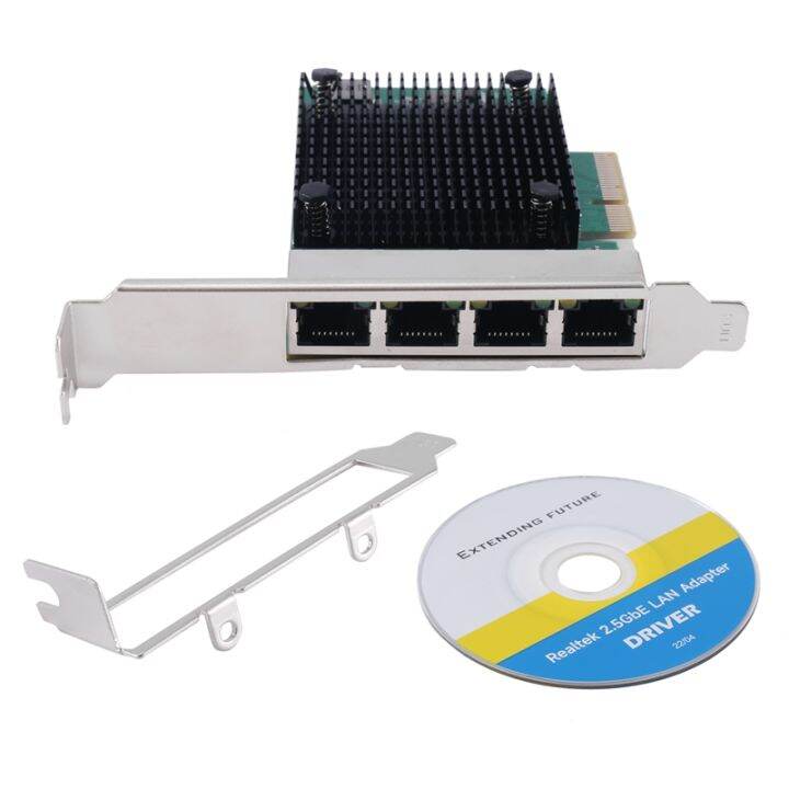 PCIE X4 2.5G Gigabit Network Card RTL8125B 4 Port Network Card