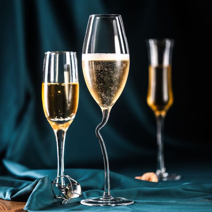 ถ้วยดีฮีแก้วไวน์แดงชุดแก้วค็อกเทล-ถ้วยแชมเปญใช้ในครัวเรือนสุดสร้างสรรค์ทำจากคริสตัล