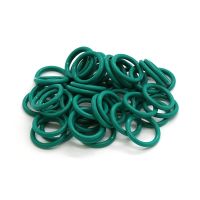 10 Buah Karet Fluor Hijau (FKM) O-ring OD 5-70Mm Gasket Cincin Ketebalan 2 2.4 3.1Mm Tahan Panas 280 °