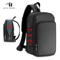 Arctic Hunter กระเป๋า Crossbody สำหรับผู้ชายกระเป๋าสะพายไหล่ Messenger กันขโมยกระเป๋ากันน้ำ