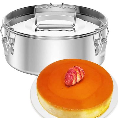 Stainless Steel Flan Mold 60 Oz, Compatible with 6 Qt (3 Qt, 8 Qt Avail), Mexican Design