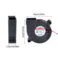 ‘；【-【=】 Sunon 3D Printer Blower Fan 5015 24V 0.41A Double Bearing Fan Centrifugal DC Cooling Turbo Fan 5015S For Voron Stealthburner