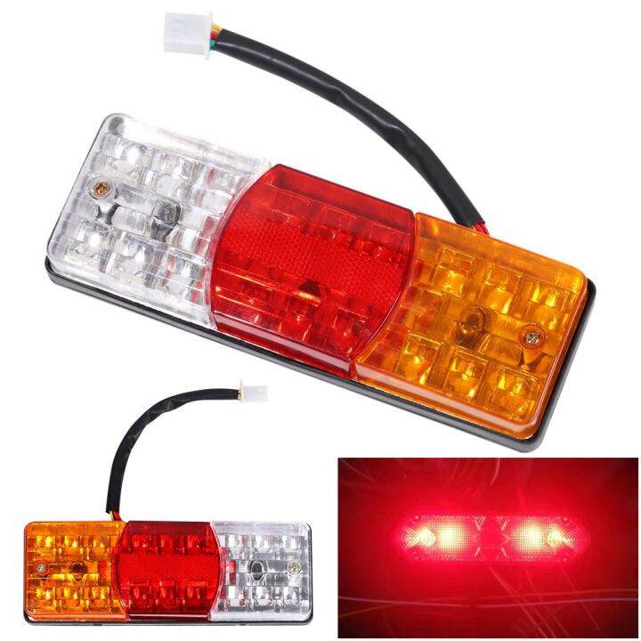HRRIUNG 12V/48V/60V Night Lighting Safety Warning Electric Tricycle Tail Lights Refitting