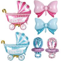 【DT】hot！ Baby Shower Boy Balloons Pink/Blue Babyshower Foil Its a boy girl Event Gifts 1st Birthday globos