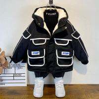 เด็กทารกเสื้อฤดูหนาวหนาแจ็คเก็ตสำหรับชาย Warm Plush Outerwear ขนสัตว์ Hooded เสื้อผ้า Multi Pocket Snowsuit XMP420