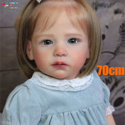 LT【ready stock】ตุ๊กตาเด็กทารก ตุ๊กตาเด็กรีบอร์น 70ซม Baby 28นิ้ว Reborn Toddler Vinyl Toddler Doll Kit unfinished Doll Parts1 ตุ๊กตาเด็ก Reborn ของเล่นเด็ก【cod】