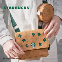 Starbuck กระดาษดูปองท์แบบสองในหนึ่งเดียวกระเป๋าถือแฟชั่นคลาสสิกกระเป๋าสะพายข้างทันสมัยพร้อม Dompet Koin ถอดออกได้