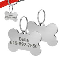 ✓ Personalized Dog Cat ID Tag Customized Puppy Kitten Collar Accessories Anti-lost Pet Name Tags for Small Dogs Cats Free Engrave