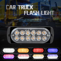 JaneDream 36W 12LED ไฟเตือน Strobe 12V ราคาถูก Strobe Grille กระพริบ Lightbar รถบรรทุกรถ Beacon โคมไฟ Amber Traffic Clearance Light