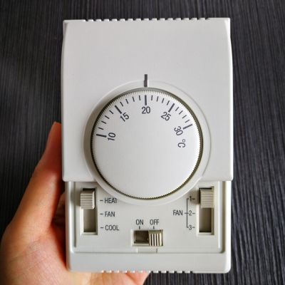 Mechanical Fan Coil Unit Thermostat T6375B1286 Honeywell FCU Central Air Conditioner Temperature Controller 4 Pipe Cool Heat