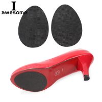 1 Pair High Heel Sole Anti-slip Self-Adhesive Protective Sole Stickers Black Oval shape Non-slip Protect Pads Cushion Insole