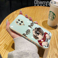 เคส Chenyyka สำหรับ Xiaomi MI POCO F2 Pro Redmi K30 Pro Zoom เคสลายการ์ตูน Puggy ใหม่เคสเคสมือถือซิลิโคนขอบสี่เหลี่ยมด้านข้างสุดหรูเคสกันกระแทกป้องกันเลนส์กล้องเคสนิ่ม