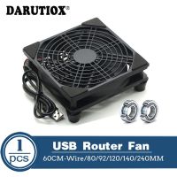 【YD】 5V USB Router TV Cooler 80mm 92mm 120mm 240mm W/Screws net Silent Desktop