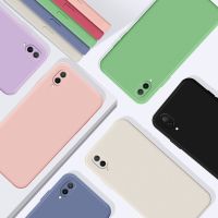 ✆☫₪ Silicine For Vivo x70 Pro Plus V5 V9 U3 IQOO U1x U3x iqoo 9 S12 Z1 Z6 Phone Case Straight Edge Fine Hole Shockproof Cover