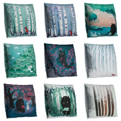 Cute Fox Pillow Cases Animal Owl Bear Rabbit Cushion Cover Pillow Cover for Sofa Home Chair Decoratives Throw Pillowcases