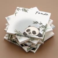 Cute Cartoon Panda Posted Sticky Notes Adhesive Message Portable Notepad Tearable 50 Sheets Ink-proof Smooth Writing for Student