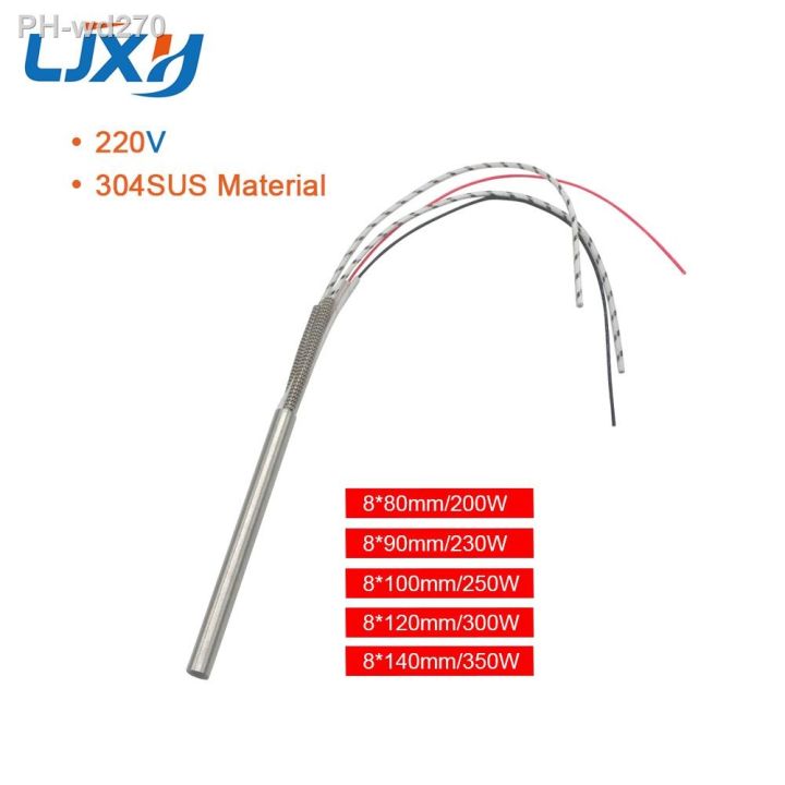ljxh-electric-cartridge-heating-heaters-element-with-type-k-thermocouple-304-stainless-steel-8mm-tube-diameter-250w-300w-500w