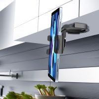 ◈ Kitchen Wall Mount Phone Stand Compatible with 4.7 to 11 iPad Pro/Phone Xiaomi Pad Tablet Stand Recipe Reading on Wall or Desk