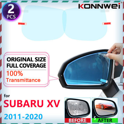 KONNWEI เต็มปกป้องกันหมอกฟิล์มกันฝนกระจกมองหลังสำหรับ Subaru XV Crosstrek WRX STI 2011 ~ 2020อุปกรณ์เสริมในรถยนต์2012 2014 2016 2018