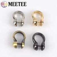 【CW】 Meetee 4/10pcs Metal D Buckle Detachable Screw Clip Luggage Handbag Clothing Hardware Crafts Accessories