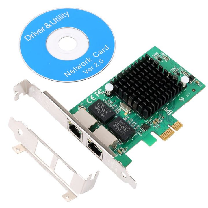 gigabit-ethernet-pci-e-network-controller-card-10-100-1000mbps-rj45-x2-dual-2-port-pcie-server-network-interface-card-lan-adapter-converter-for-desktop-pc-with-low-bracket