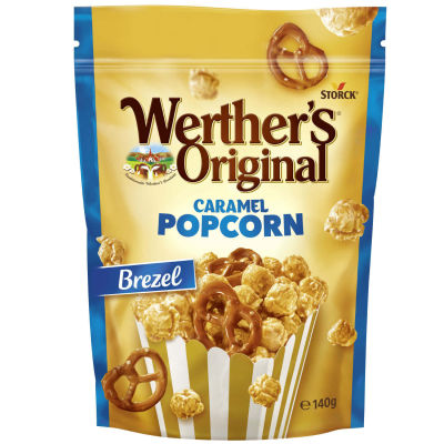Werthers Original Caramel Popcorn ( รส Brezel ) ป๊อปคอร์นขายดีที่สุดในเยอรมัน