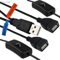 USB Y Extension Cable with ON/Off Switch USB 2.0 Male to Female Splitter 1x USB Data and Power Female and 1x USB Power Female