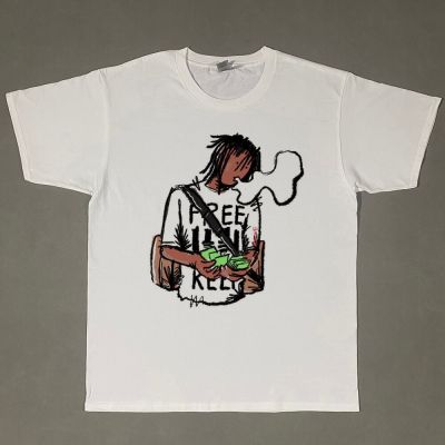 【New】หัวหน้า Keef Hip Hop ฤดูร้อนผ้าฝ้าย Unisex ตลกสั้นแขนเสื้อสบายๆ T