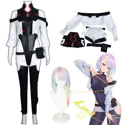 Anime Cyberpunk Edgerunners Lucy Cosplay Costume Bodysuit Jumpsuits Jacket Wig Full Suit Halloween Costumes For Women