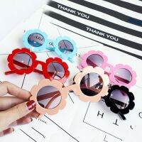 Kids Fashion Personality Small Flower Candy Color Sunglasses