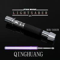 ✆✕ Cosplay 103cm star wars Jedi Knight Laser Sword Metal Handle RGB19 Color Promise Discoloration Pixel Sword Blade Children 39;s Toy