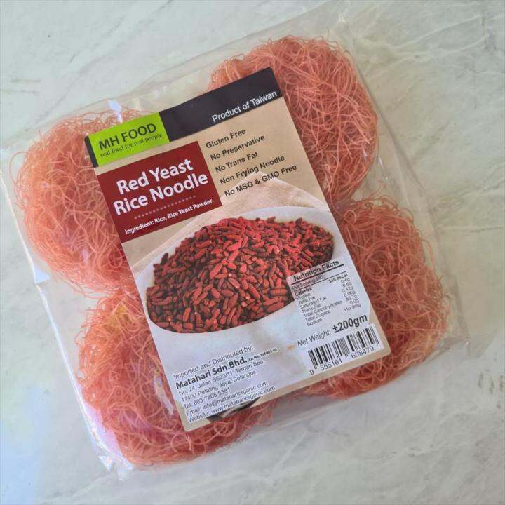 Rice Noodle Red Yeast Gluten Free Bihun Beras 200g MH Food Lazada