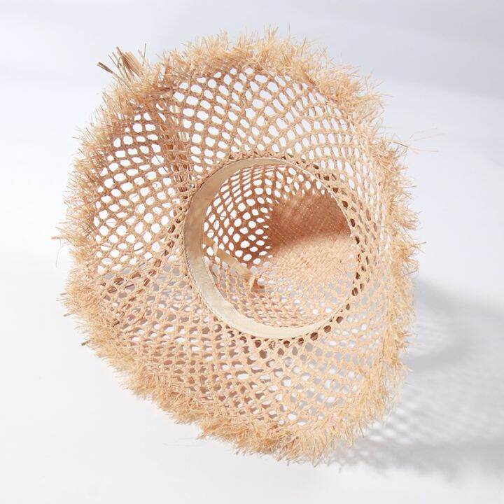 cc-luxury-brand-wide-brim-beach-hats-raffia-uv-protection-hat-outdoor-wholesale