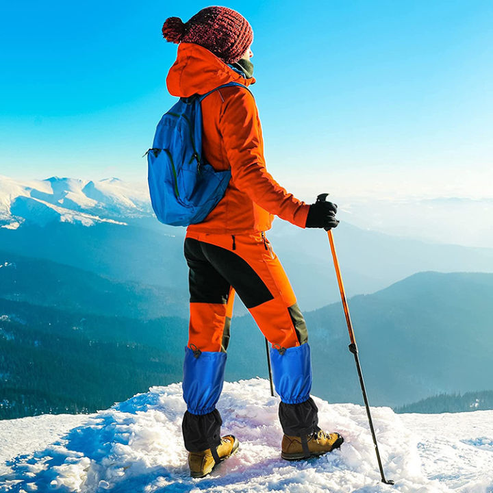 กลางแจ้งกันน้ำหิมะขาสนับแข้ง-u-nisex-บูตเลคกิ้งรองเท้าครอบคลุมเดินป่าสนับแข้งขารองเท้าป้องกันปีนเขาตั้งแคมป์สกี