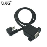 U-shaped 180 Degree Up Angled Micro USB 5pin Male To USB-B Female Data Transmission Extension Printer Cable 30cm