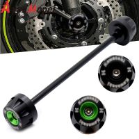 รางเลื่อน AS Roda Depan รถมอเตอร์ไซค์ U-45สำหรับ KAWASAKI Z650 ZX6R NINJA 650/1000 Z1000SX Versys 650อุปกรณ์เสริมแผ่นที่กันขอบล้อ