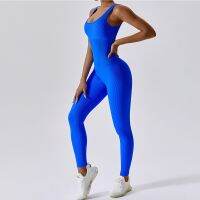 Seamless One-Piece Yoga Wear Dance Tummy Control Gym Workout Suit Stretch Bodysuit Workout Wear Push-up Sportswear