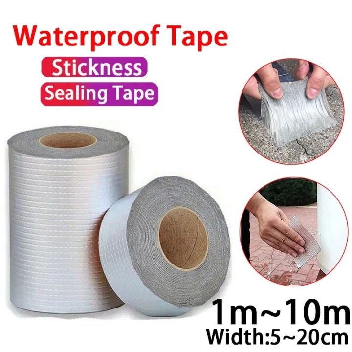 new-aluminum-foil-butyl-rubber-tape-strong-self-adhesive-fire-protection-roof-leakage-waterproof-sealant-sealed-waterproof-tape-adhesives-tape