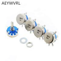 2PCS WH5-1A 470R 1K 2K 1K5 10K 22K 47K 4K7 100K 220K 470K 1M ohm 3-Terminals Round Shaft Rotary Taper Carbon Potentiometer WH5