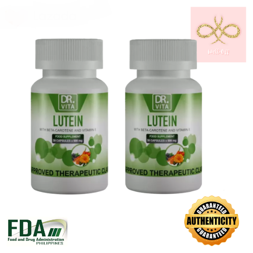 Dr. Vita Lutein with BetaCarotene Beta Carotene and Vitamin E 500mg 30