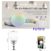 FUT013 Miboxer 5W E14 RGB + CT หลอดไฟ LED 2.4G WiFi โคมไฟรีโมทคอนโทรล Led AC100-240V