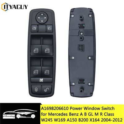 A1698206610 Left Front Power Window Switch For Mercedes Benz AB GL MR Class W245 W169 A150 B200 2004-2012
