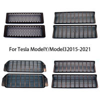 2PCS Tesla รุ่น3 Y 2015-2022ภายใต้ที่นั่งด้านหลัง Air Vent ป้องกัน Anti-Blocking Backseat Outlet Grille Protector อุปกรณ์เสริม